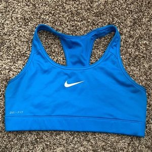 blue nike sports bra